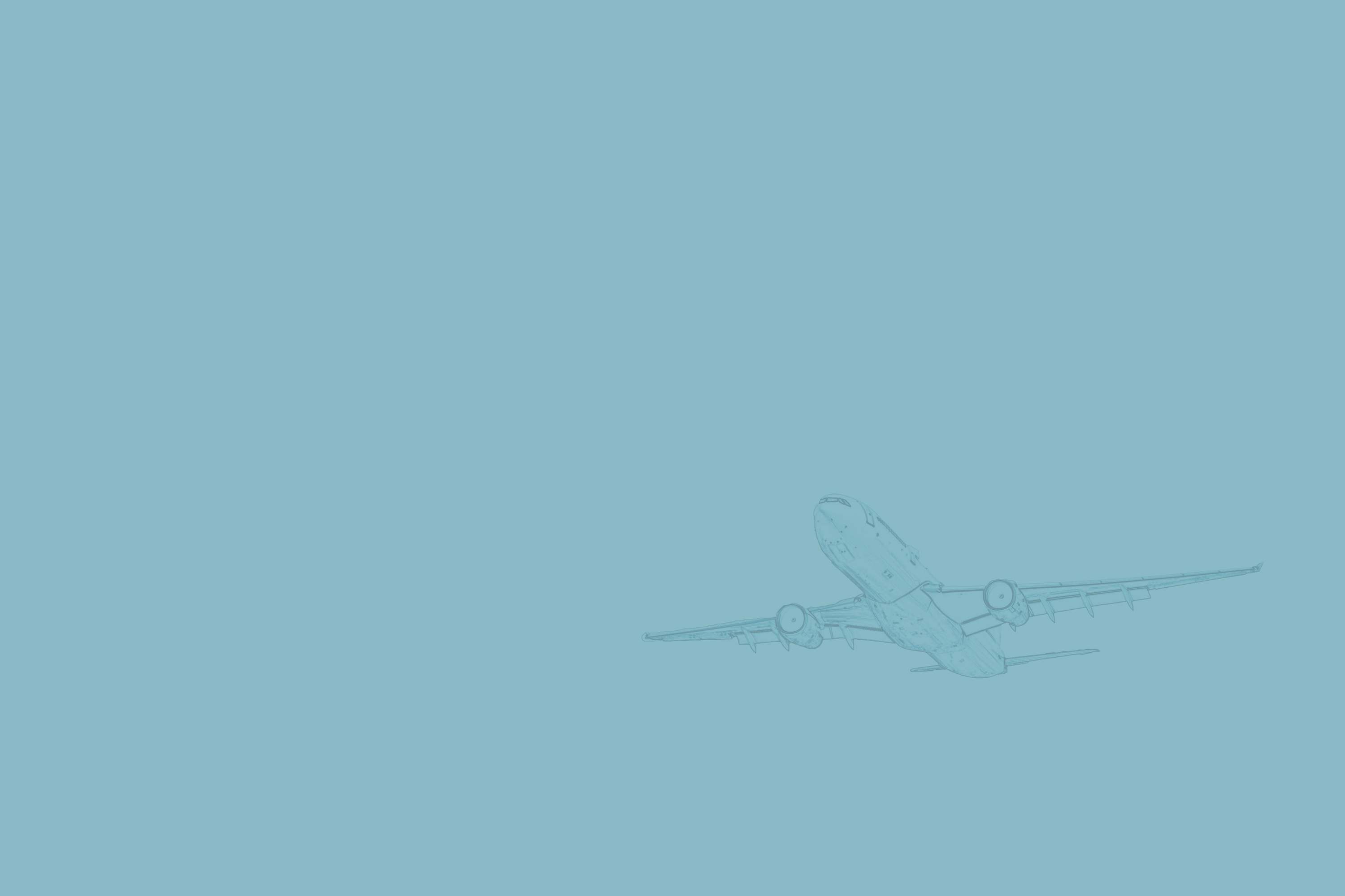Airplane Drawing Down Watermark